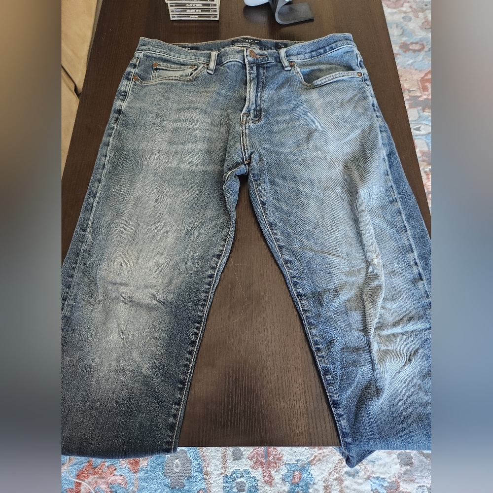 Lucky Brand 34/32 221 Straight Distressed Men's Jeans